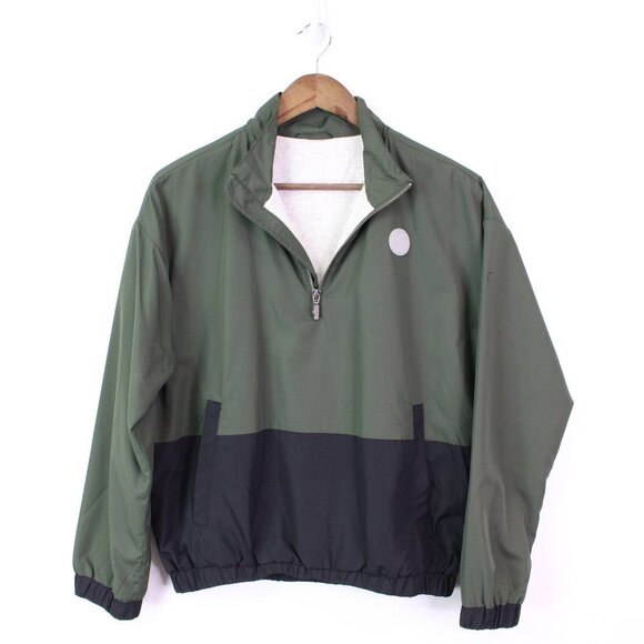 Ziya Active‎ 1/4 Zip Windbreaker PullOver Green S - Picture 2 of 9